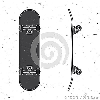 Set of skateboard icon. Vector illustration. Vector Illustration