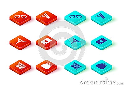 Set Slot machine, Wallet, Martini glass, Playing card with heart, Security camera and Handcuffs icon. Vector Stock Photo