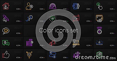 Set of Smartphone sms, Computer fingerprint and Best rank line icons. For design. Vector Vector Illustration