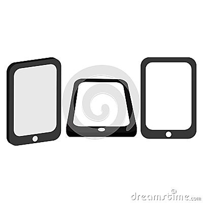 Set of smartphones devices Vector Illustration