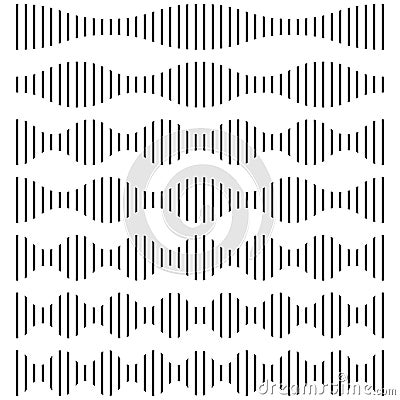 Set sound wave soundwave line, waveform, vector spectrum of sound equalizer Abstract concept voice, music vibration Vector Illustration