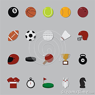 set of sports icons. Vector illustration decorative design Vector Illustration