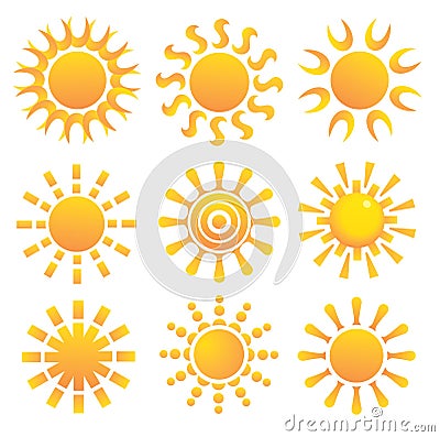 Set Of Suns. Stock Images - Image: 19060814