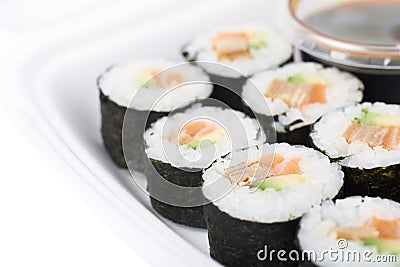 Set of sushi rolls Stock Photo