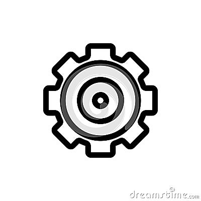 Set the target icon vector. Isolated contour symbol illustration Vector Illustration