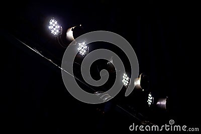 The set of theater lights. Stock Photo