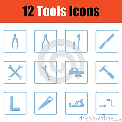 Set of tools icons Vector Illustration