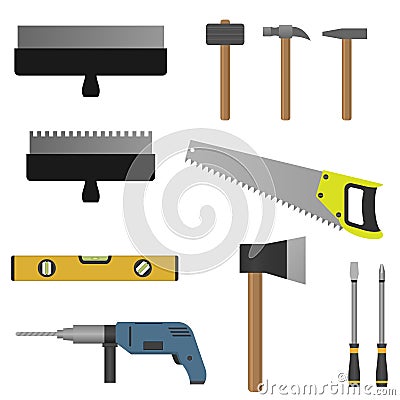 Set of tools Vector Illustration