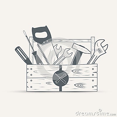 Set of tools Vector Illustration