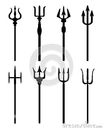 Set of trident Stock Photo