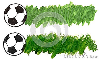 Set of two templates for football soccer score Stock Photo