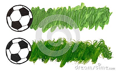 Set of two templates for football soccer score Vector Illustration