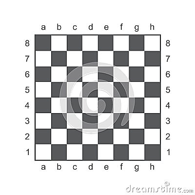 Vector illustration chess board Cartoon Illustration