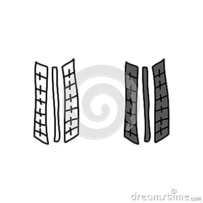 Tyre tracks 3 Vector Illustration