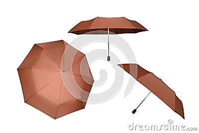 Set of umbrellas. Vector Illustration