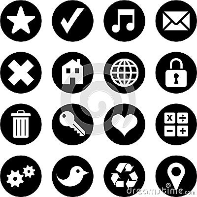 Various icons Vector Illustration