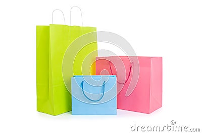 Set of various shopping bags Stock Photo