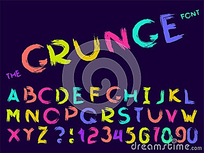 Set of vector abstract font and alphabet Vector Illustration