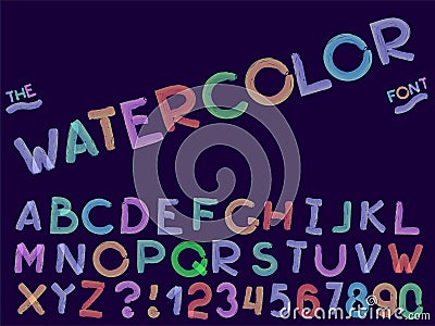 Set of vector abstract font and alphabet Vector Illustration