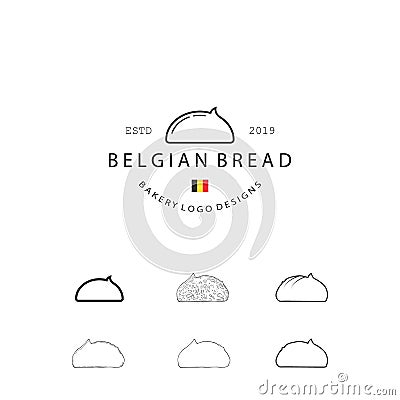 Set of Vector Bakery Pastry Elements and Bread Icons Illustration can be used as Logo or Icon in premium quality Vector Illustration