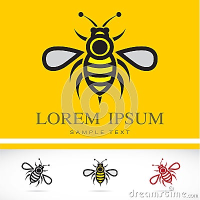 Set of vector bee icons Vector Illustration