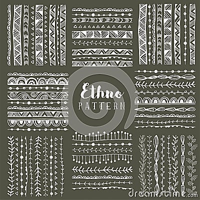 Handrawn seamless Patterns Vector Illustration