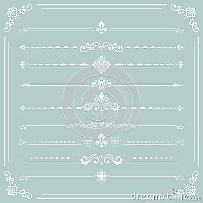 Set of Vector Horizontal Patterns Vector Illustration