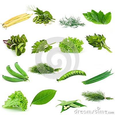 Set of vegetables Stock Photo