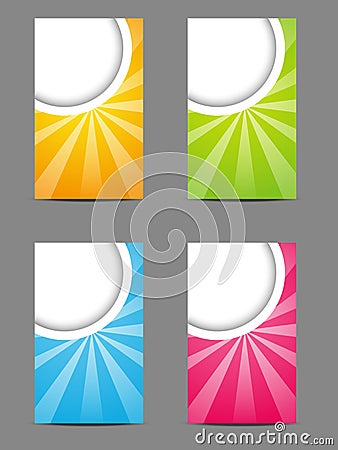 Set of vertical banners Stock Photo