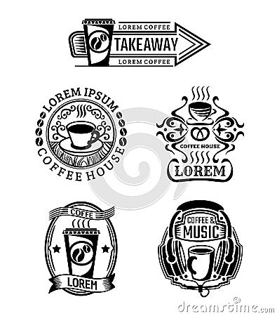 Set of vintage beef labels, logos and badges. Vector Illustration