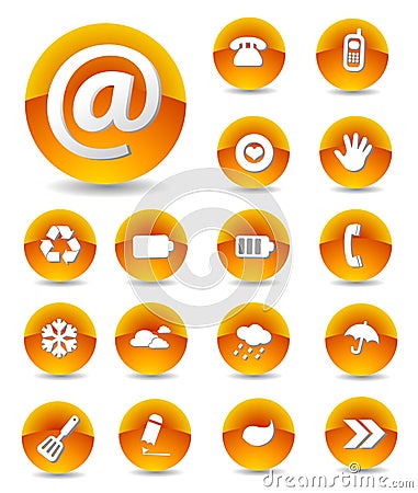 Set of Web Icons Vector Illustration