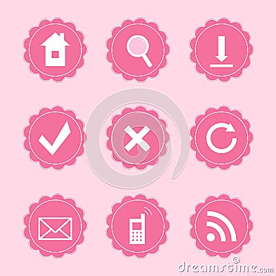 Set of web icons Vector Illustration