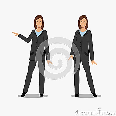 Set of women characters Vector Illustration