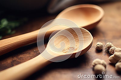 Set of wooden spoons Stock Photo