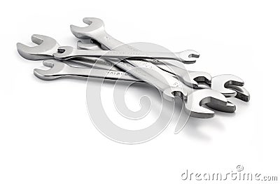 Set of wrenches Stock Photo