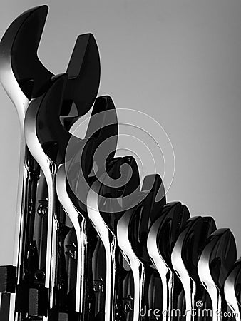 Set of Wrenches Stock Photo