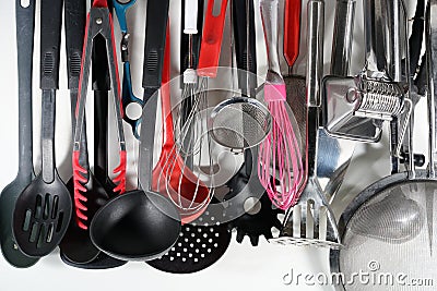 In this set you have everything connected to kitchen helpers what is needed in the daily kitchen work. Stock Photo