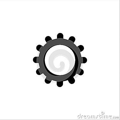 Setting, Gear, Tool, Cog Isolated Flat Web Mobile Icon Vector Illustration