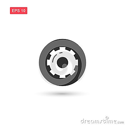 Setting preference icon vector design isolated 3 Vector Illustration