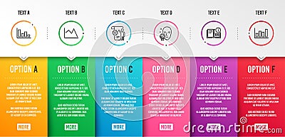 Settings blueprint, Face verified and Instruction info icons set. Vector Vector Illustration