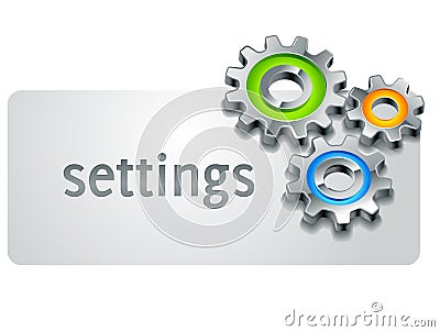 Settings icon Vector Illustration