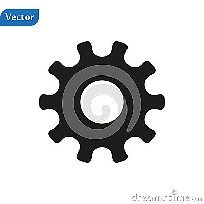 Settings icon with additional gears icon, vector illustration. Vector Illustration