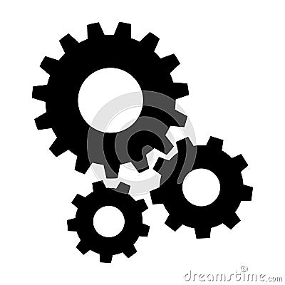 Settings icon, gear icon vector, gear symbol illustration. For web sites our mobile. Vector Illustration