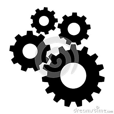 Settings icon, gear icon vector, gear symbol illustration. For web sites our mobile. Vector Illustration