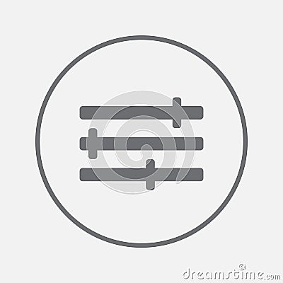 Settings icon vector, solid illustration, pictogram isolated on gray. Vector Illustration