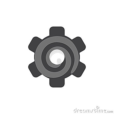 Settings simple icon Vector Illustration