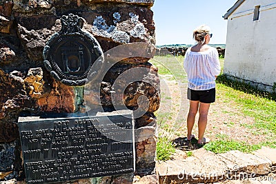 The 1820 settlers monument fort selwyn. Editorial Stock Photo