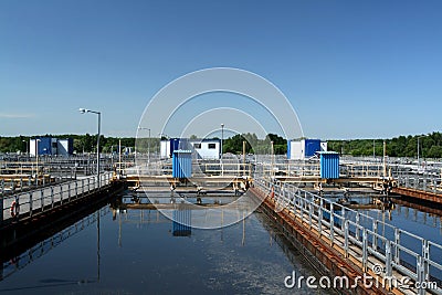 Settling tank Stock Photo