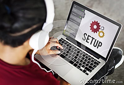 Setup Settings Configuration Tools Concept Stock Photo