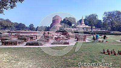 Sarnath setup. Editorial Stock Photo